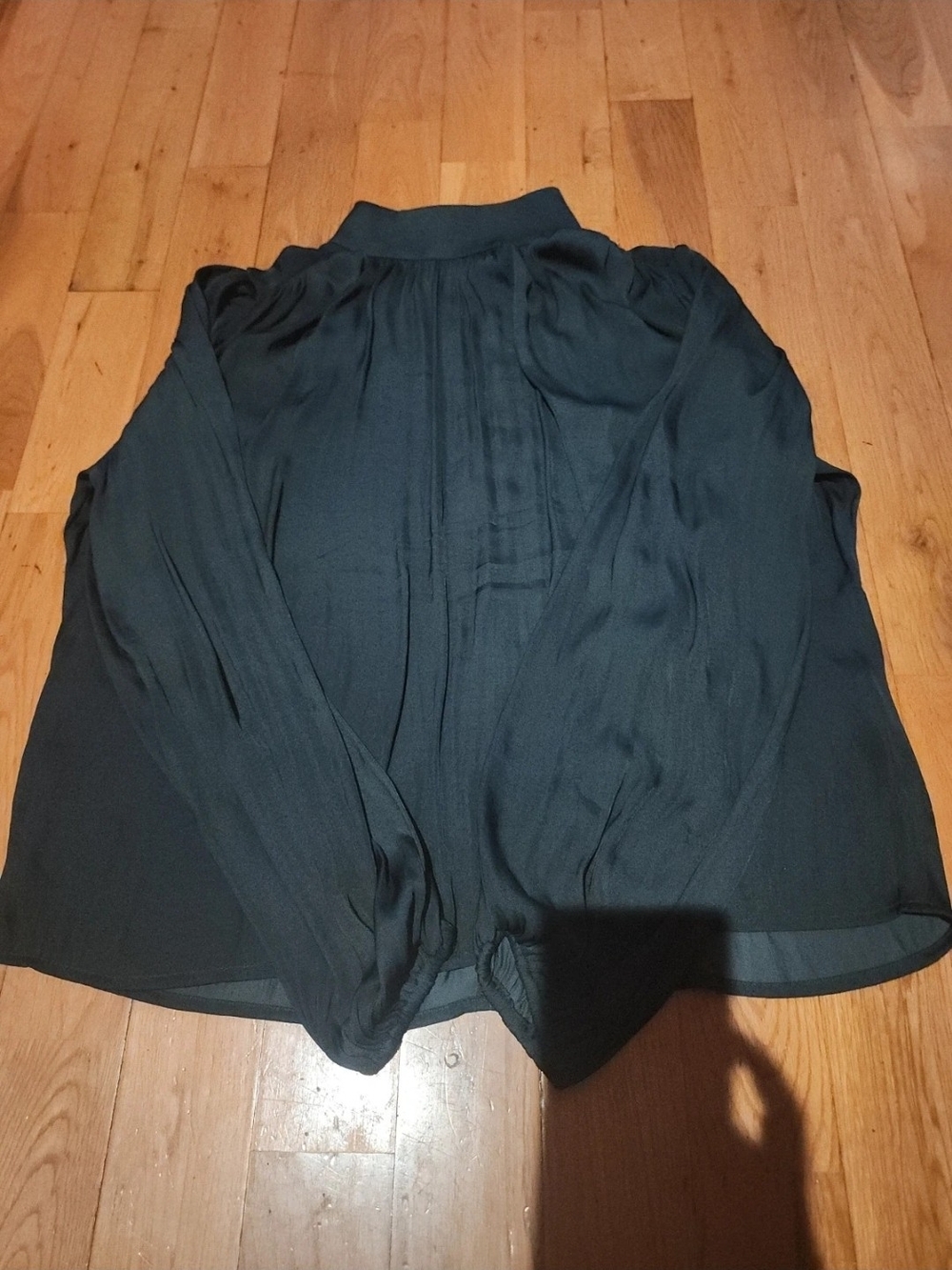 Banana Republic Dark Green Long-Sleeve Blouse